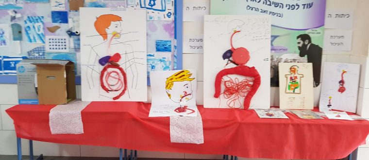 תערוכה בנושא מערכת העיכול – ליהי וולנטיר ותהל בן כהן, ה’2